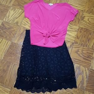 Black Valerie Stevens skirt.